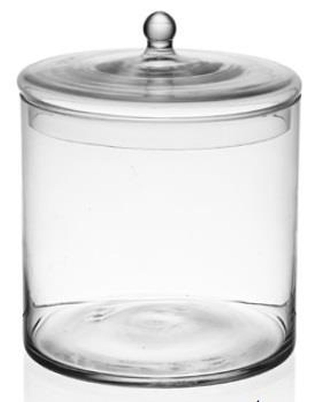Big glass container for candy confetti